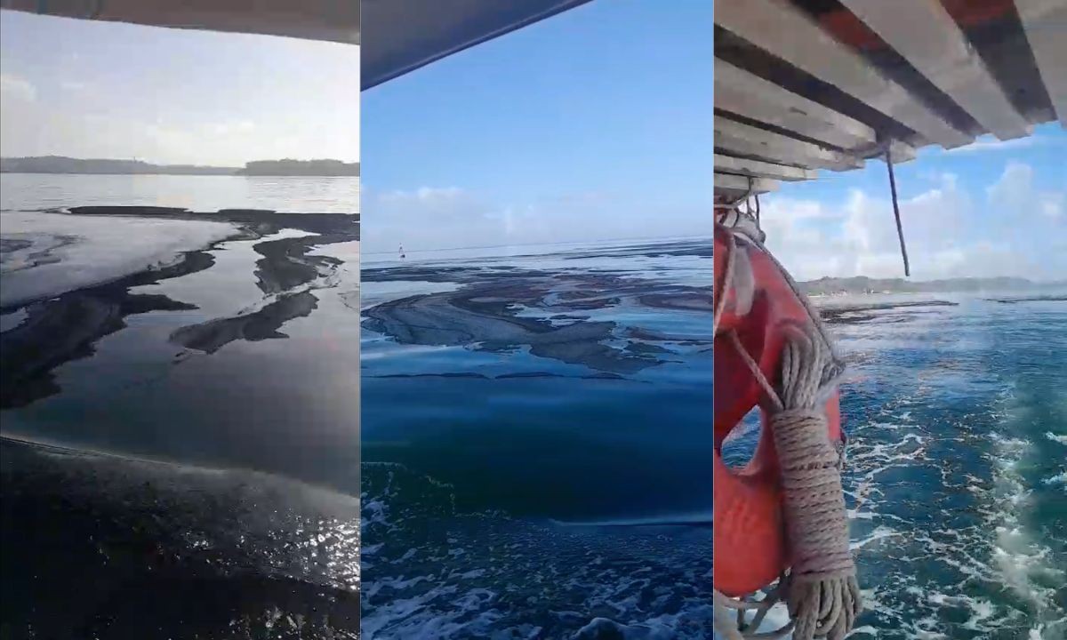 Pescadores avistam mancha no mar da Baía de Todos-os-Santos; Inema vai abrir fiscalização