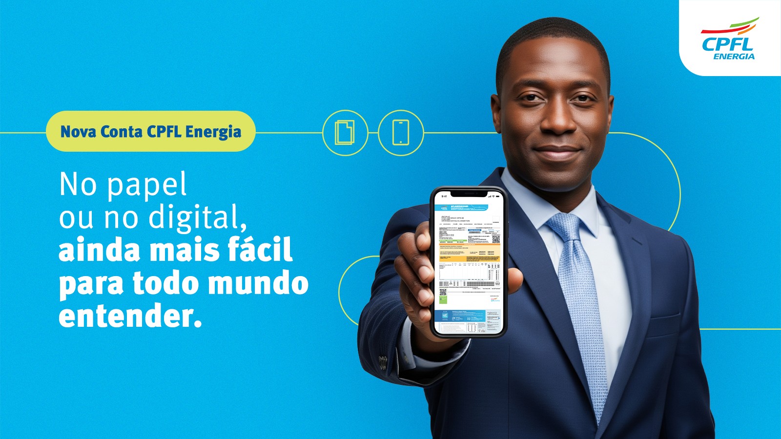 Conta da CPFL Energia ganha novo visual.