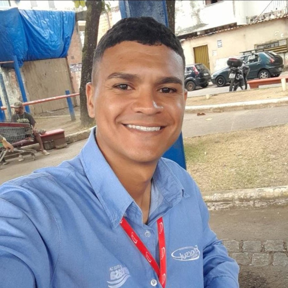 Funcionário de empresa terceirizada da Embasa é morto durante tentativa de assalto após acelerar moto em Salvador — Foto: Reprodução/Redes Sociais