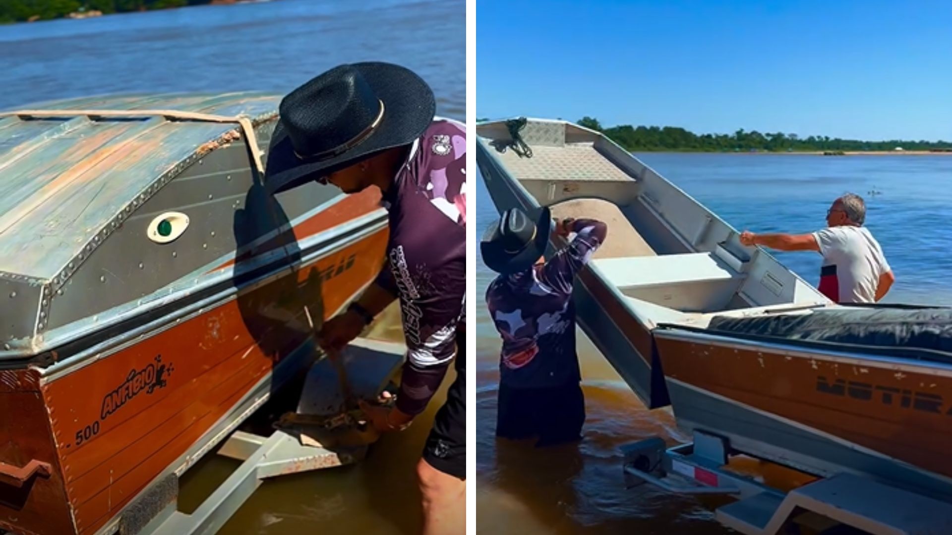 Canoa dobrável: cantor exibe modelo que pode ser d