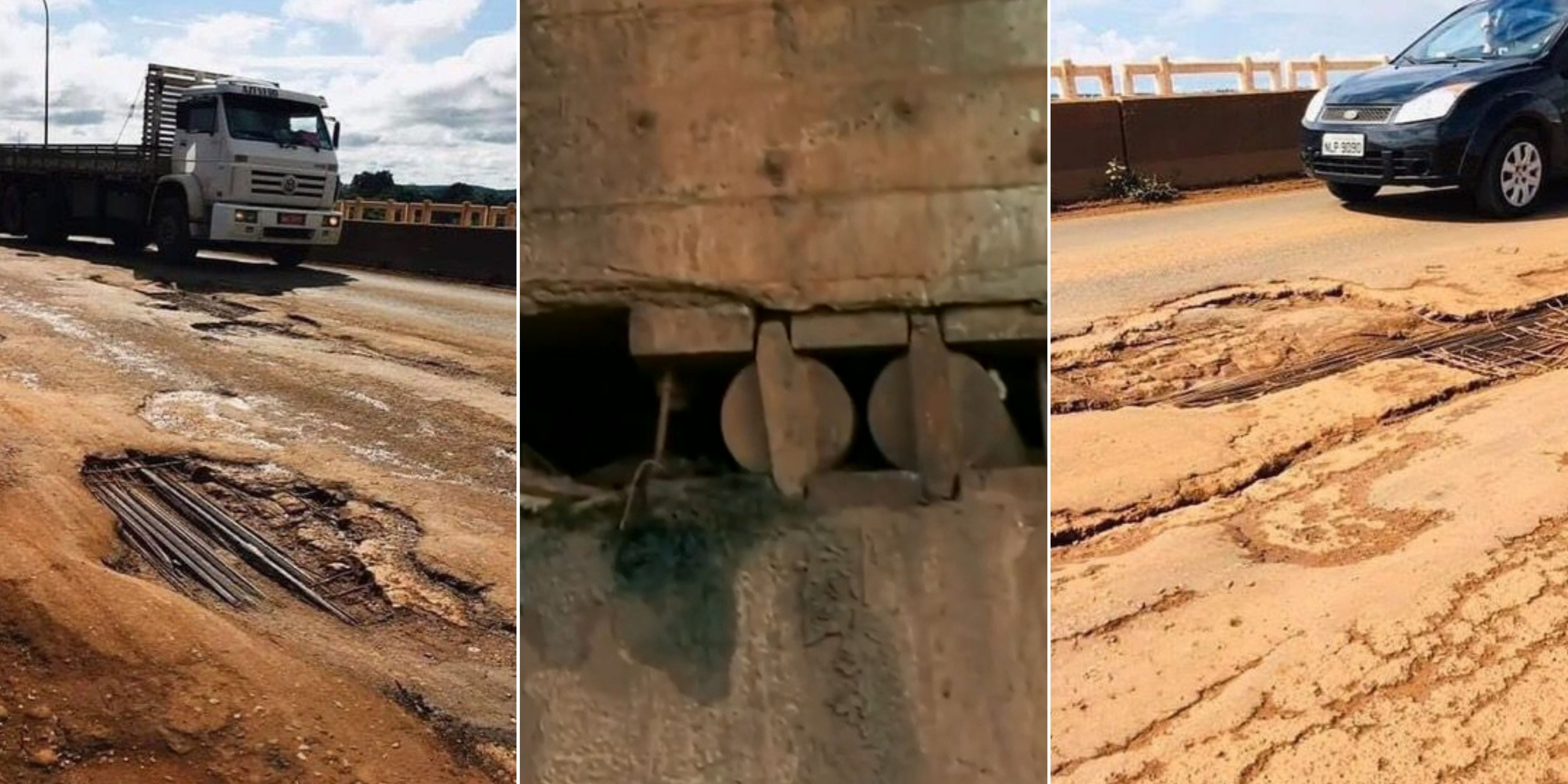 Morador gravou vídeo alertando sobre risco de desabamento da ponte um dia antes do acidente: ‘Já pensou se essa ponte cai?’