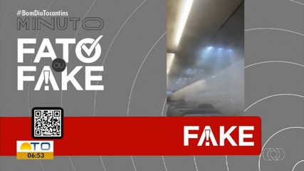 Vídeo de acidente de avião é desmentido no Fato ou Fake