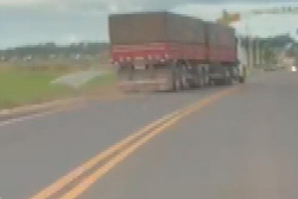 VÍDEO: Motorista que passou mal após ser picado por abelha foi flagrado com caminhão desgovernado antes de acidente, no PR