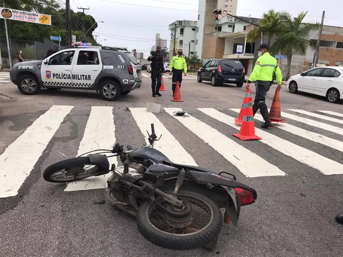 RN tem média de 51 atendimentos diários por acidentes de trânsito; 64% das vítimas são motociclistas