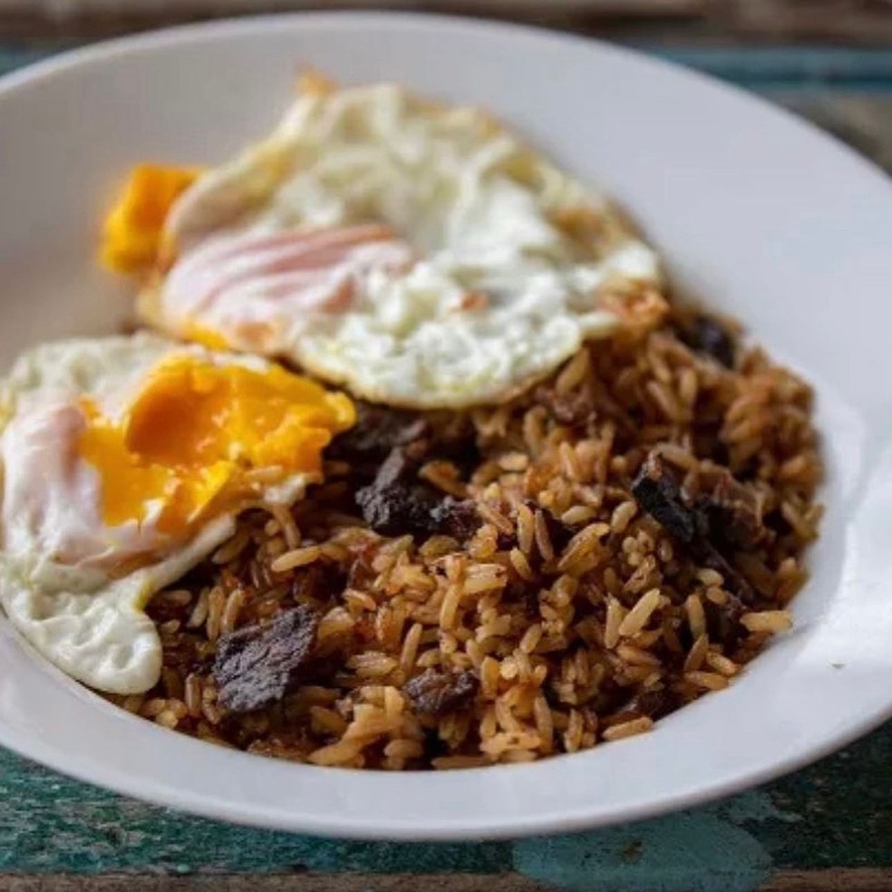 Arroz carreteiro com ovo representando a culinária de Mato Grosso do Sul — Foto: Arquivo pessoal