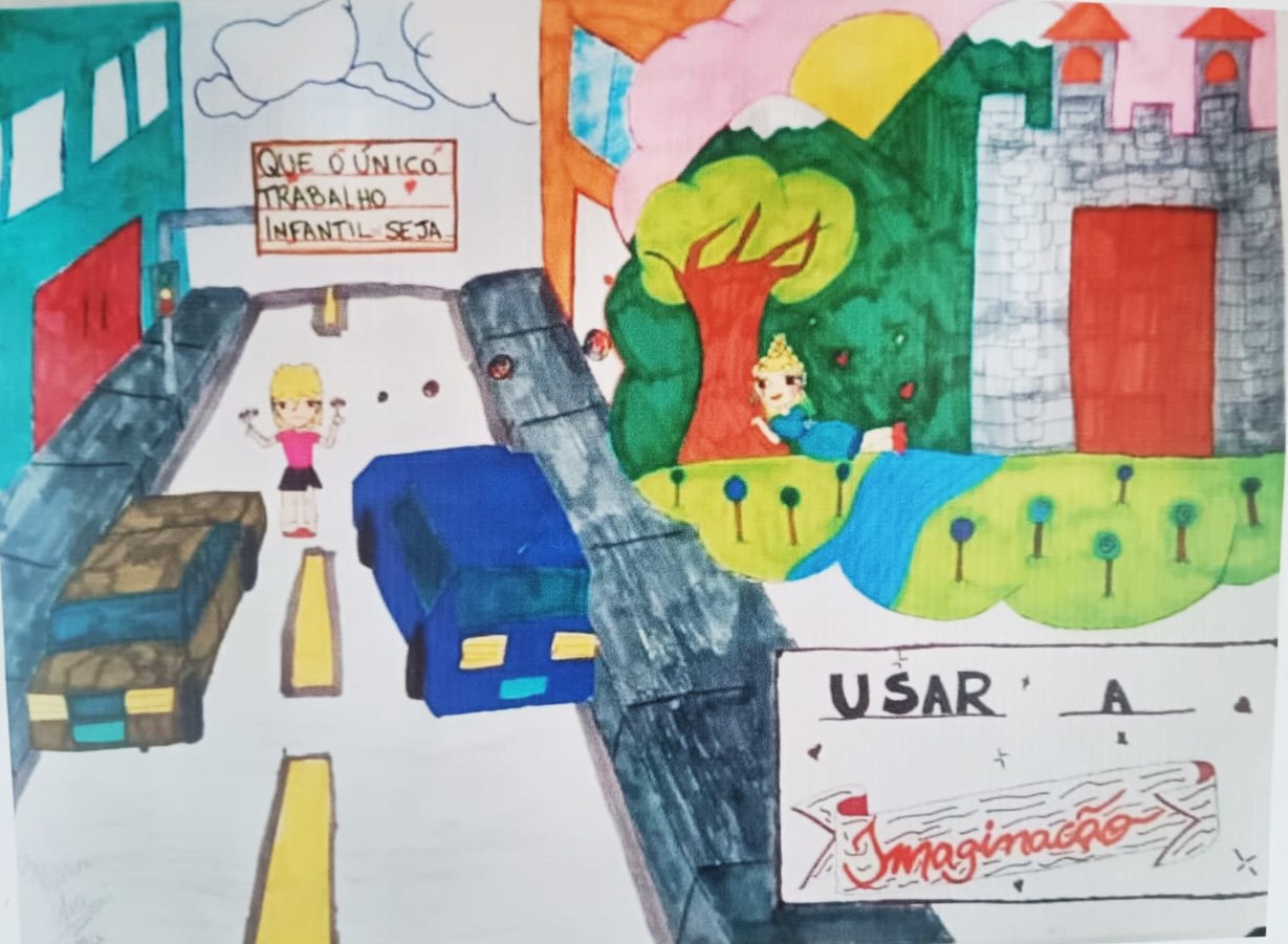 Estudante de Bauru tem desenho premiado em concurso nacional do MPT: 'Que o único trabalho infantil seja usar a imaginação'