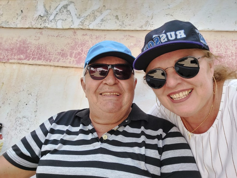 Álvaro e Maria Dolores se reencontraram após 34 anos — Foto: Arquivo pessoal