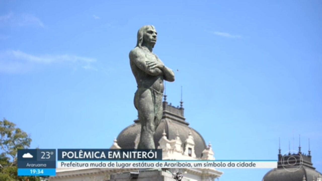 Estatua de Araribóia, em Niterói, Muda de Lugar Após 30 Anos e Cria Polêmica na Cidade