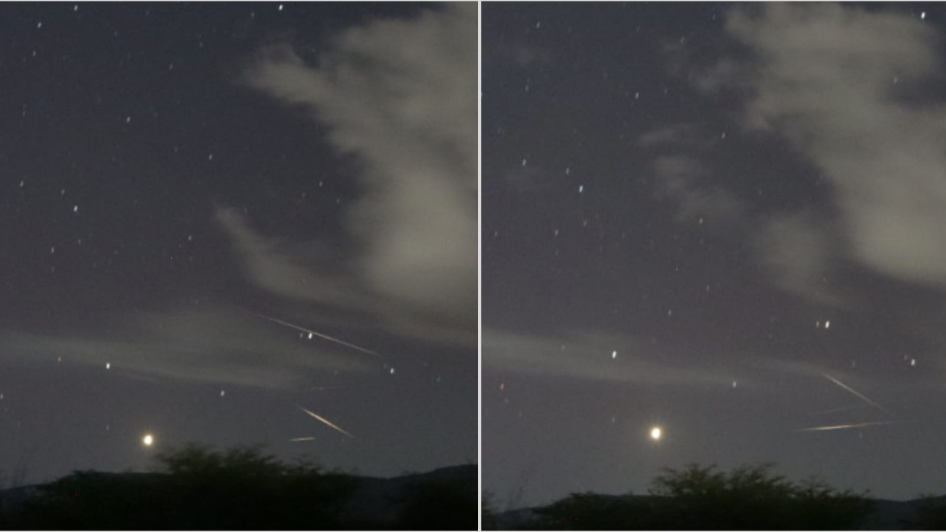 Luzes são vistas no céu no interior de Pernambuco; VÍDEOS mostram objetos ainda não identificados