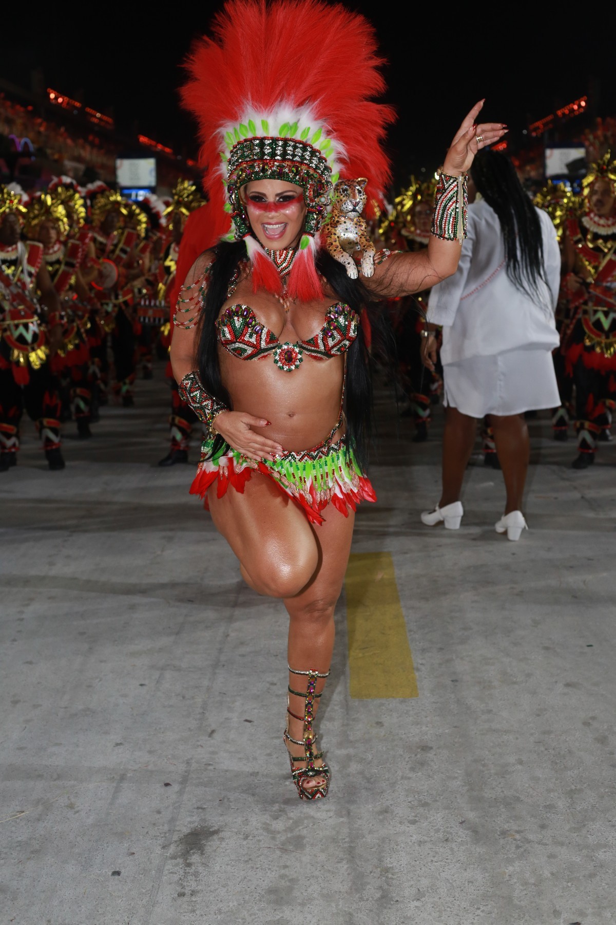 Viviane Araújo completa ' maioridade' no Salgueiro: veja a evolução da ' Rainha das Rainhas' à frente da bateria da escola