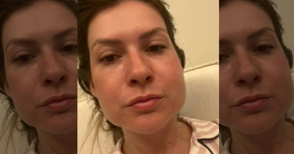 Raquel ficou com o rosto permanentemente deformado após procedimento — Foto: Arquivo pessoal