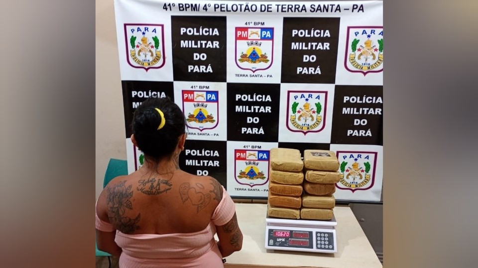 Operação Águas Seguras: Mulher é presa em Terra Santa com mais de 10 kg de drogas em embarcação 