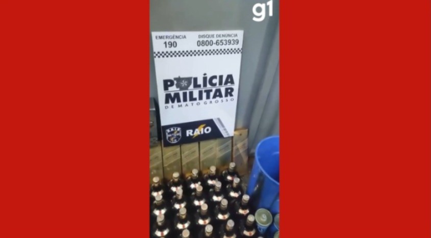 Homem é preso e adolescente é apreendido suspeitos de usar casa para adulterar bebidas em MT 