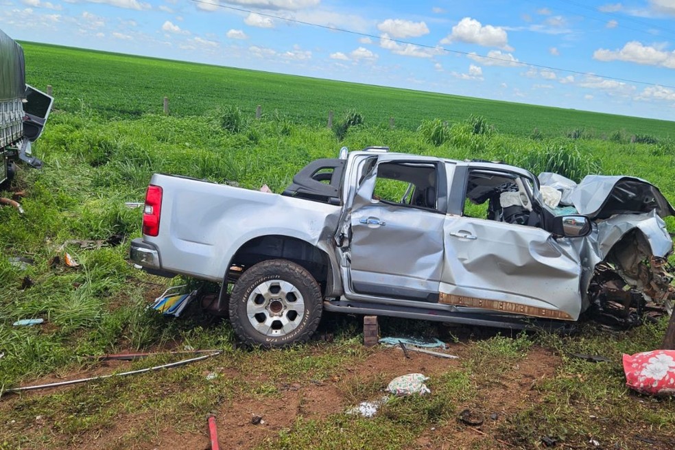 Imagem do acidente na BR-163 em Sonora