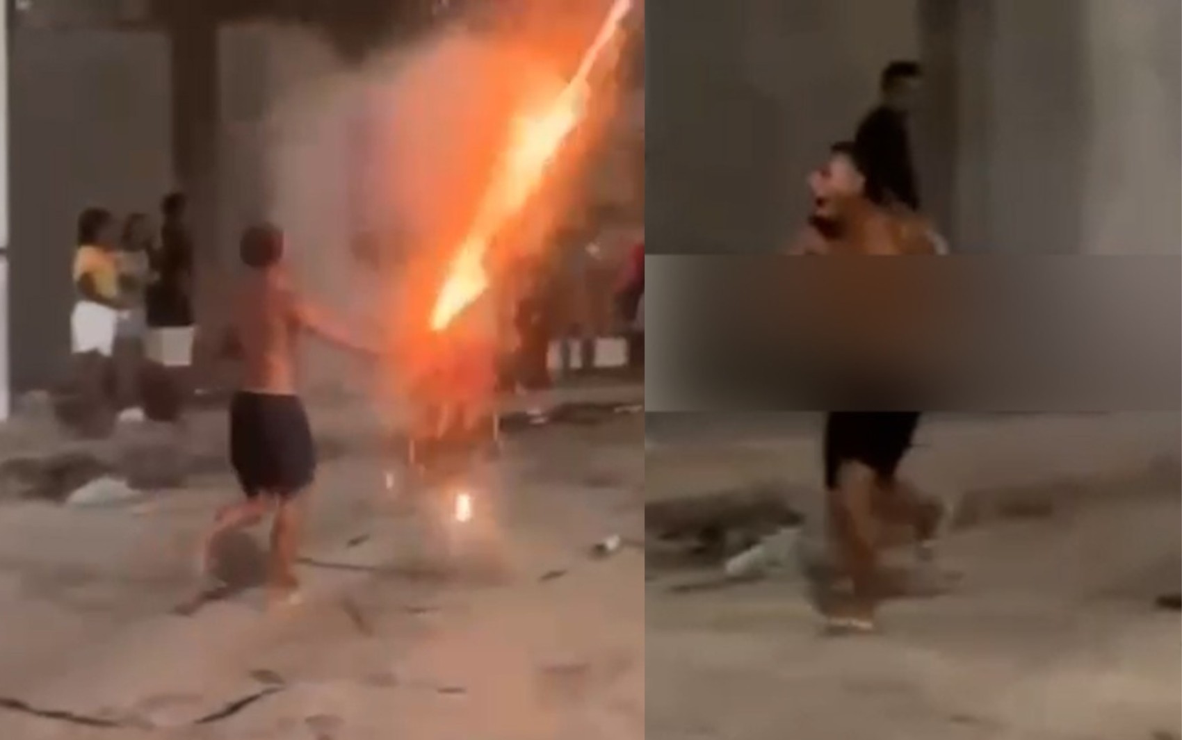 Jovem tem dedo amputado após artefato explodir na própria mão durante 'guerra de espadas' na Bahia