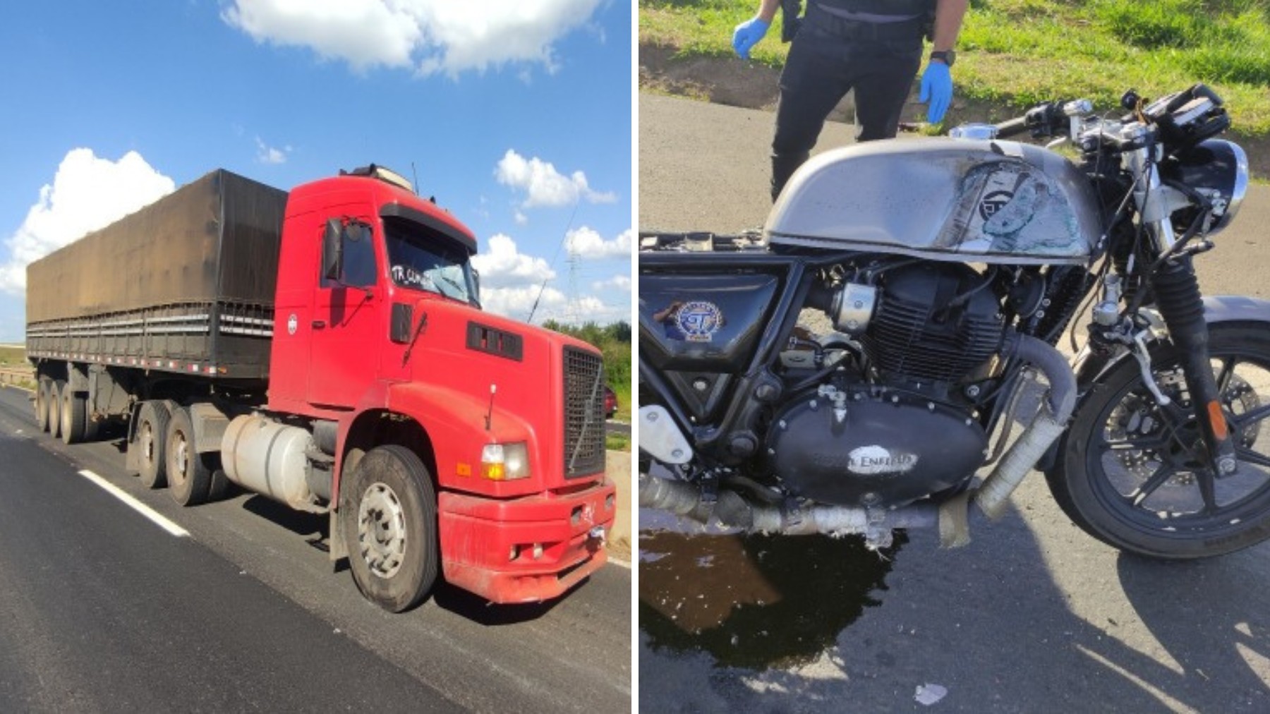 Caminhoneiro matou motociclista dirigindo a 148 km/h em rodovia do PR com máxima permitida de 60 km/h, conclui polícia