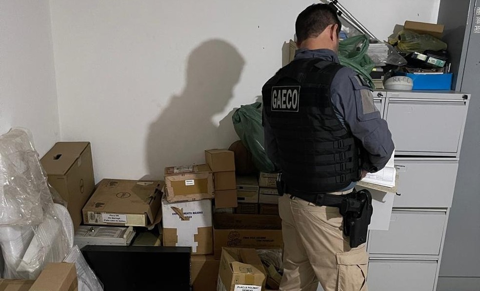 Gaeco investiga suspeita de fraude em contrato de R$ 7 milhões entre Hospital Universitário de Cascavel e empresa terceirizada — Foto: Gaeco