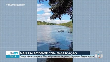 Canoa vira em rio no MT com indígenas do TO: criança morre e homem desaparece
