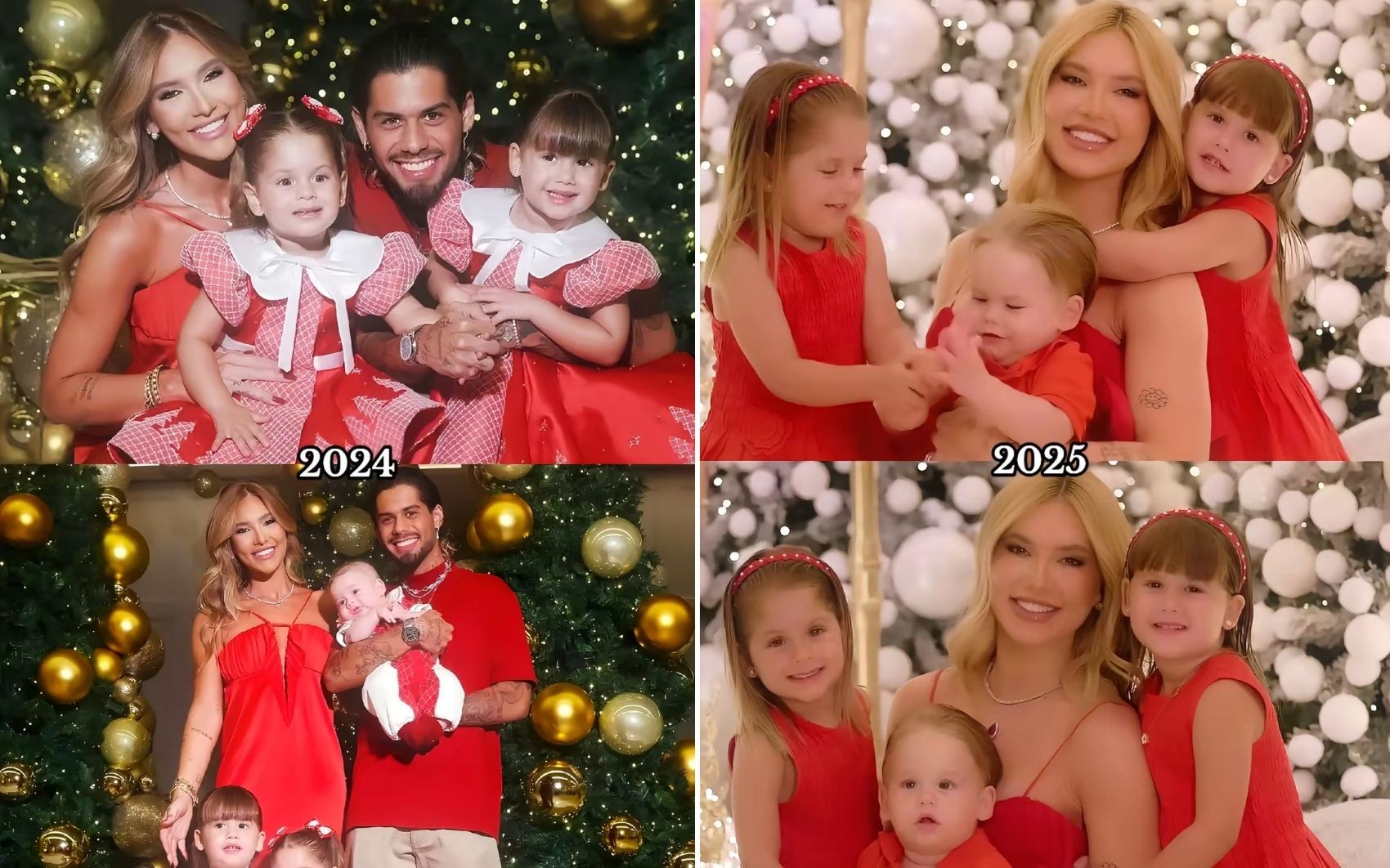 Fotos mostram evolução do Natal de Virginia