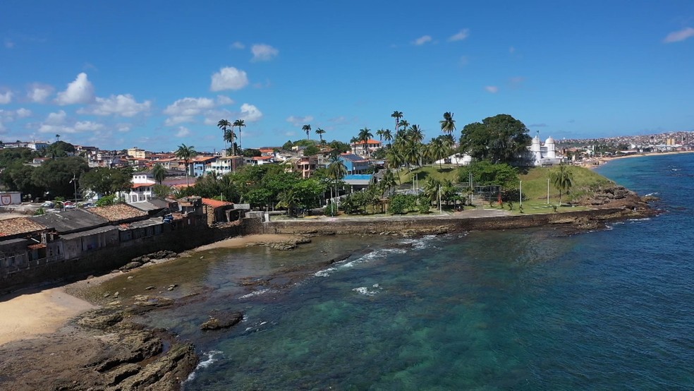 #MeuLugarFavorito: Lázaro Ramos escolhe Ponta do Humaitá como local preferido em Salvador — Foto: CEDOC/ TV Bahia