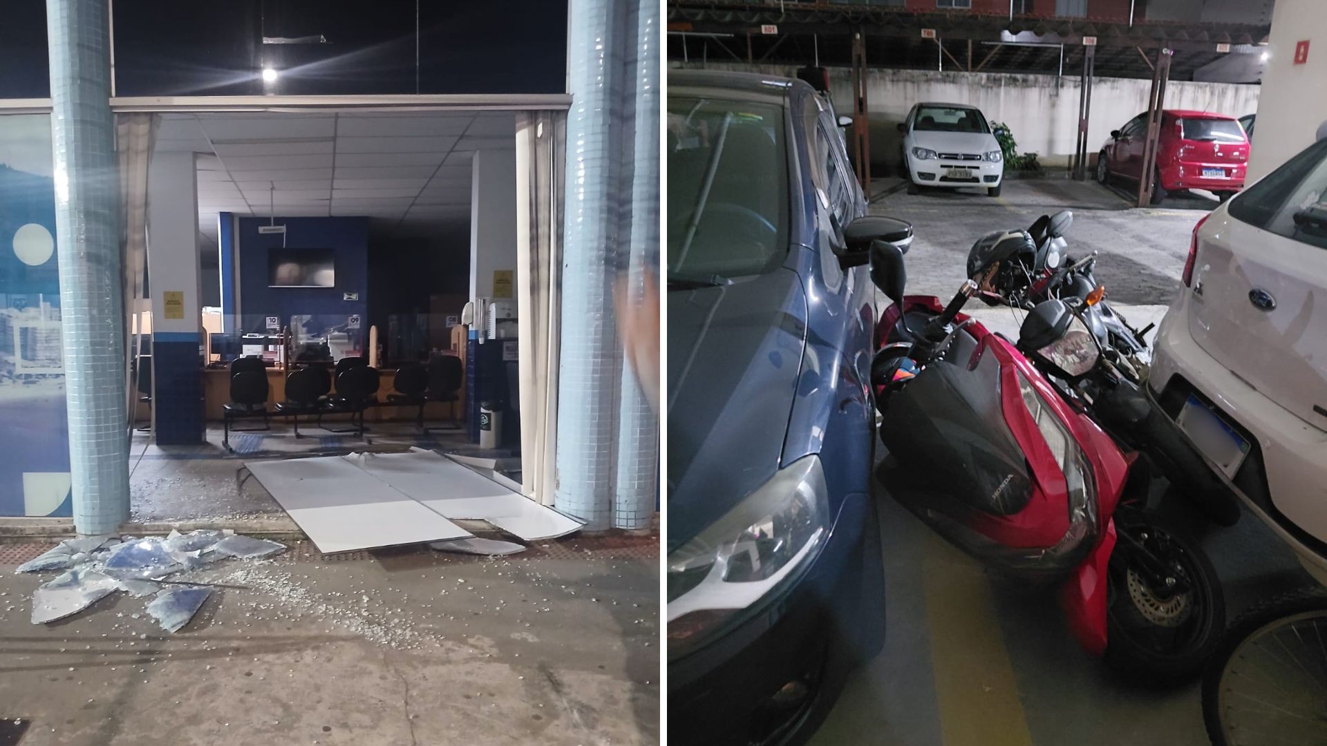 Motorista é detido após quebrar fachada da Prefeitura de Vila Velha, bater em 7 veículos e agredir síndico