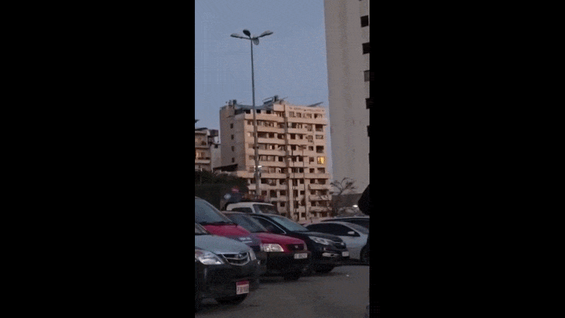 VÍDEO: Edifício desaba logo após ser atingido por míssil em Beirute, no Líbano