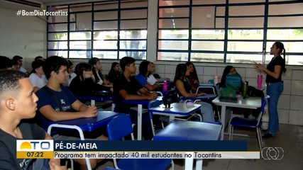 Programa Pé de Meia beneficia mais de 40 mil estudantes no Tocantins