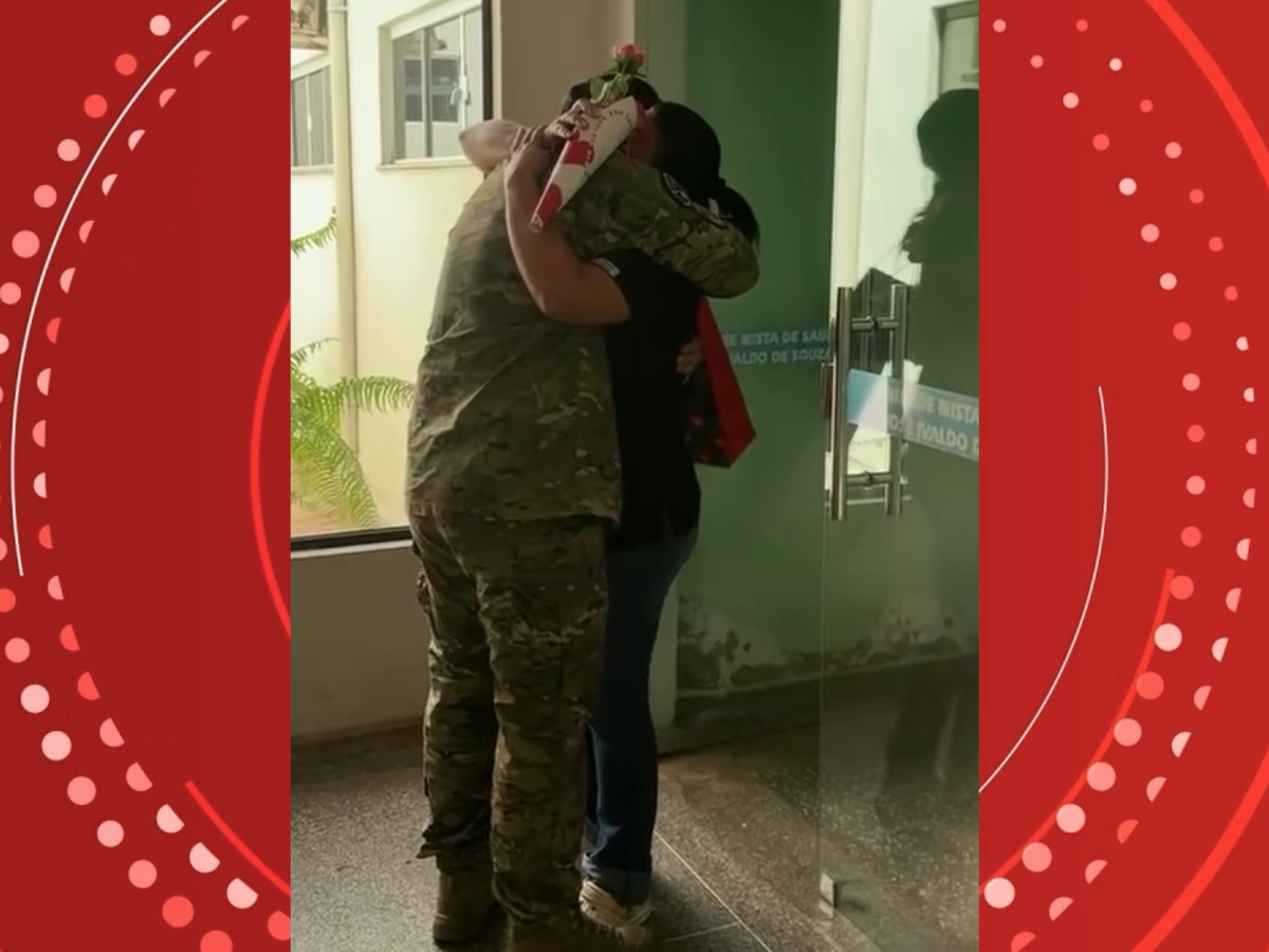 Após 6 meses na Guerra da Ucrânia, brasileiro volta e surpreende esposa em hospital de RO: 'Fiquei em choque'