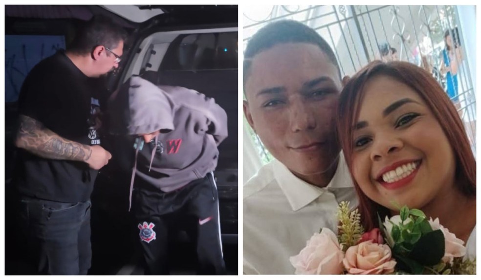 Jos Carlos Gonalves  apontado como o principal suspeito da morte de Giovanna da Silva Oliveira no ltimo sbado (17), no Parque Santo Antonio. — Foto: Montagem/g1/Reproduo/Redes Sociais