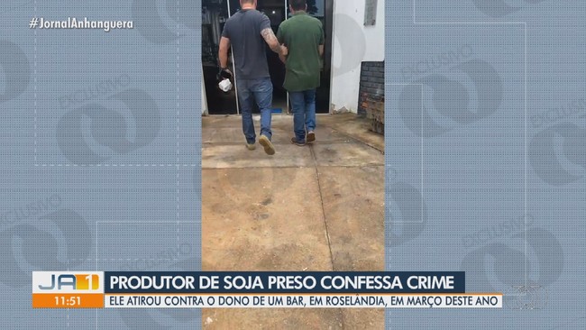 Produtor de soja  preso suspeito de matar dono de bar, em Roselndia