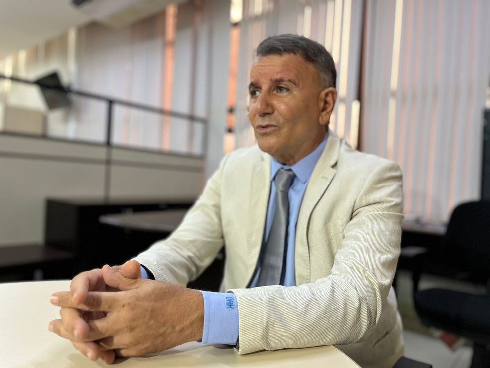 Eduardo Siqueira Campos em entrevista ao g1 Tocantins — Foto: Vilma Nascimento/g1 Tocantins