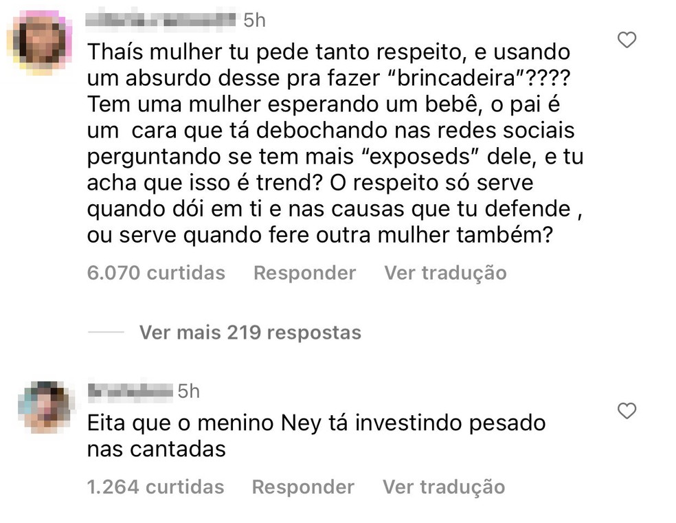 Thais Carla faz trend com Neymar e recebe cr&iacute;ticas  &mdash; Foto: Reprodu&ccedil;&atilde;o/Redes Sociais