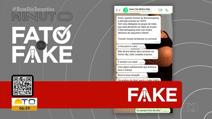 Aumento de sequestro de crianças é desmentido no Fato ou Fake