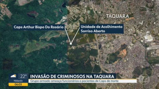 Bandidos armados invadem unidades de saúde na Taquara - Programa: Bom Dia Rio 