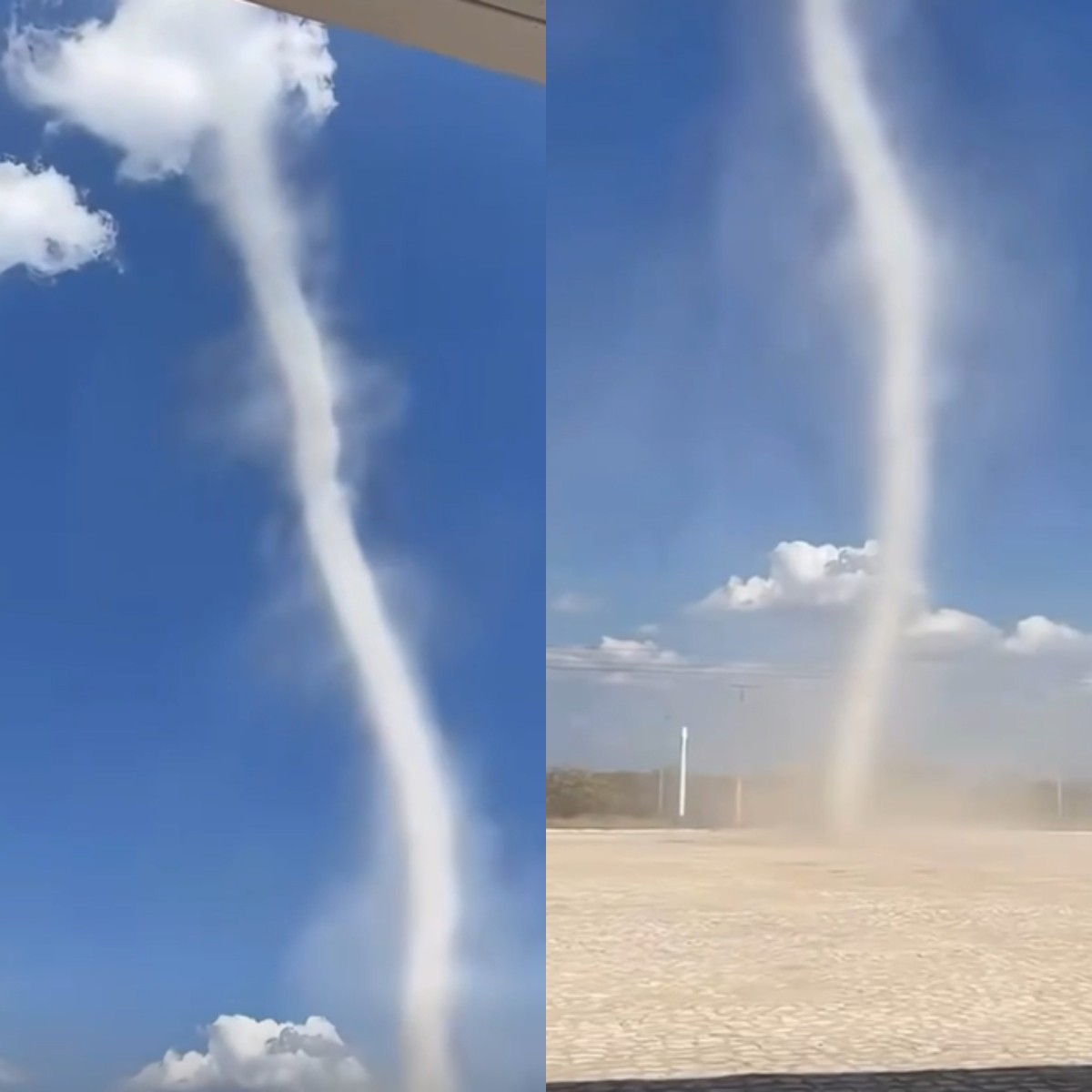 VÍDEO: Pequeno tornado chama a atenção no interior do RN; entenda fenômeno