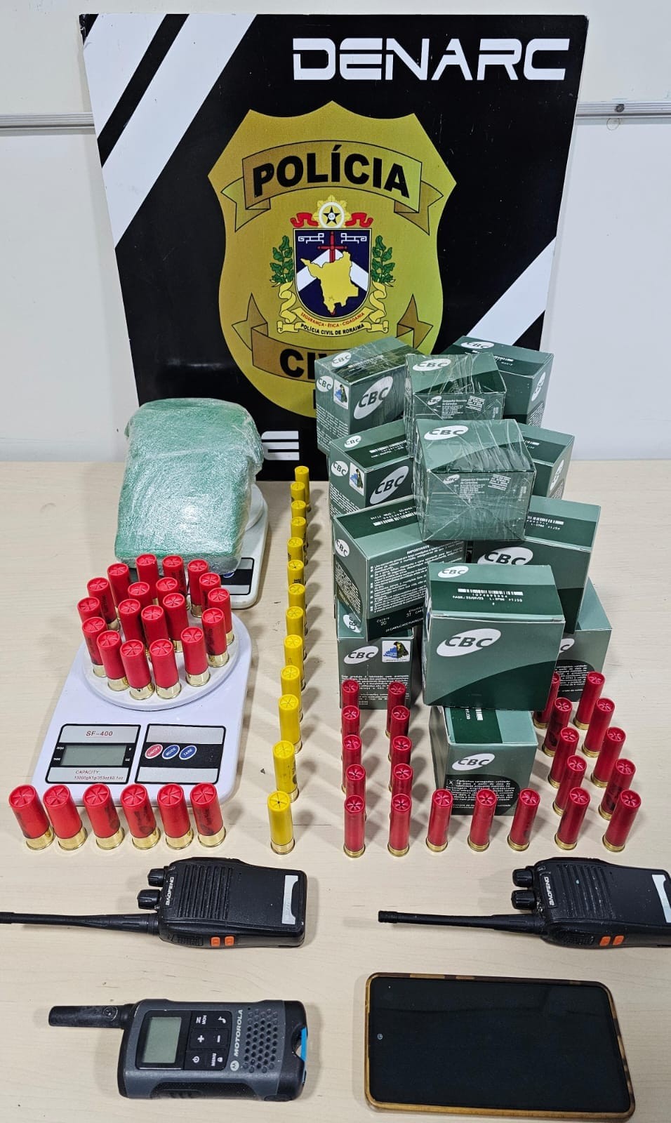 Garimpeiro é preso com quase 1 kg de cocaína e 500 munições em Boa Vista