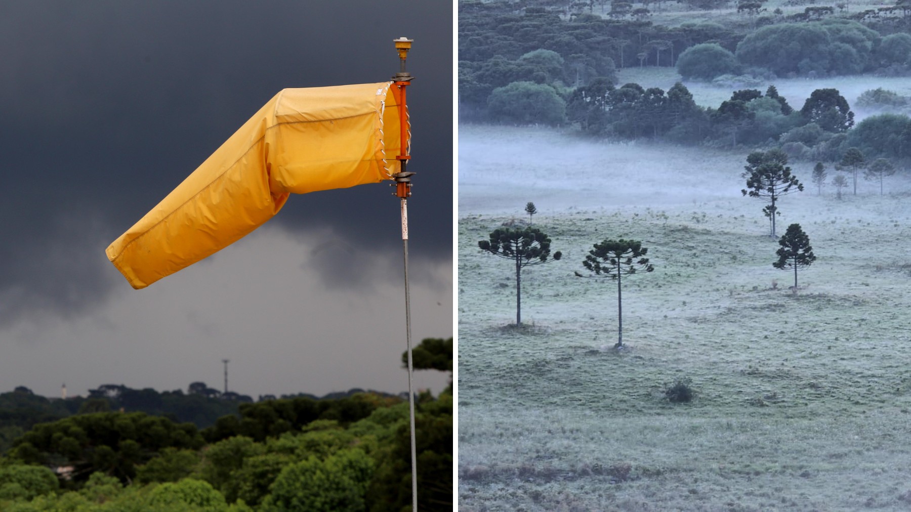 Paraná recebe alerta de tempestades e geadas; veja onde e a previsão do tempo