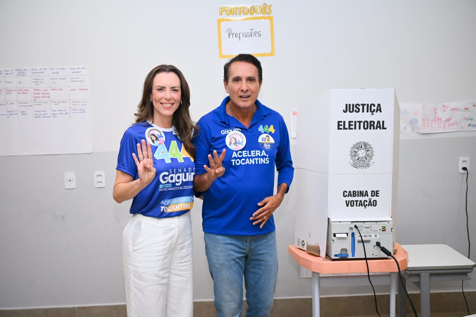 Carlos Gaguim (União) vota em Palmas