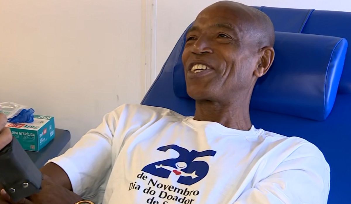Voluntário soma 83 doações de sangue e promete continuar: ‘Jamais vou cansar'