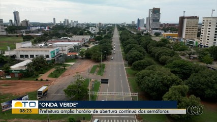 Onda Verde é ampliada para melhorar fluxo de veículos nos semáforos de Palmas