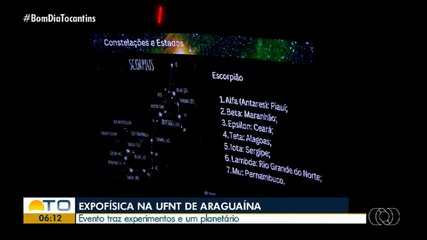 Evento da UFNT monta planetário em Araguaína