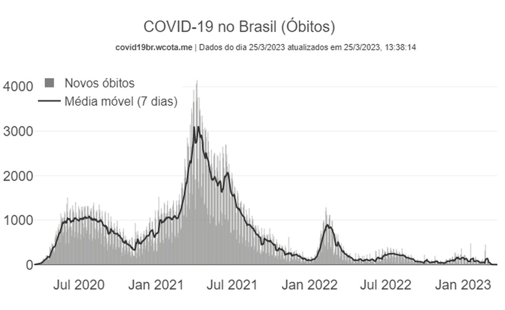 Em fevereiro, covid foi a maior causa de morte no Brasil