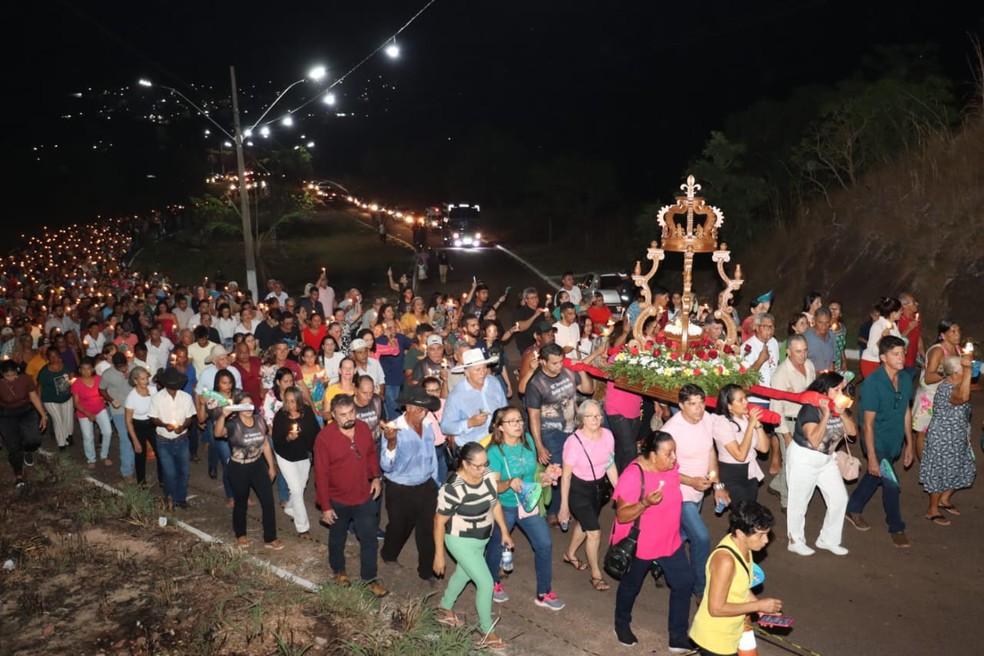 Romaria do Nosso Senhor do Bonfim em Tabocão — Foto: Mazim Aguiar/Governo do Tocantins