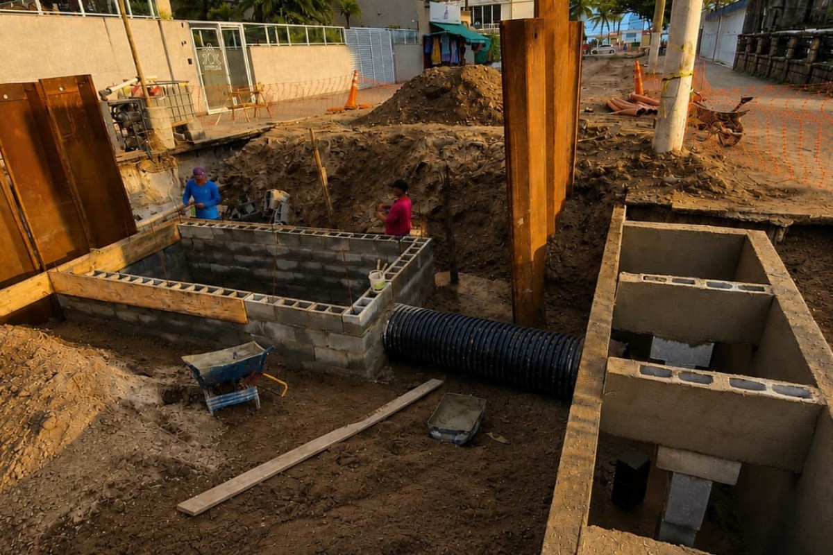Guarujá garante R$ 11,1 milhões para obras de drenagem contra alagamentos
