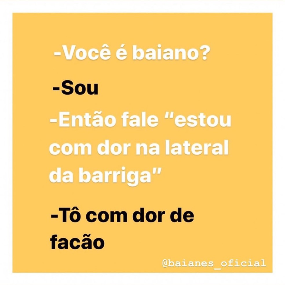 Página 'Baiano Fala Assim' explica significado de gírias baianas