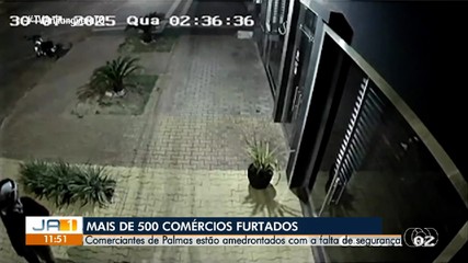Palmas registra mais de 500 furtos em estabelecimentos comerciais em 2025