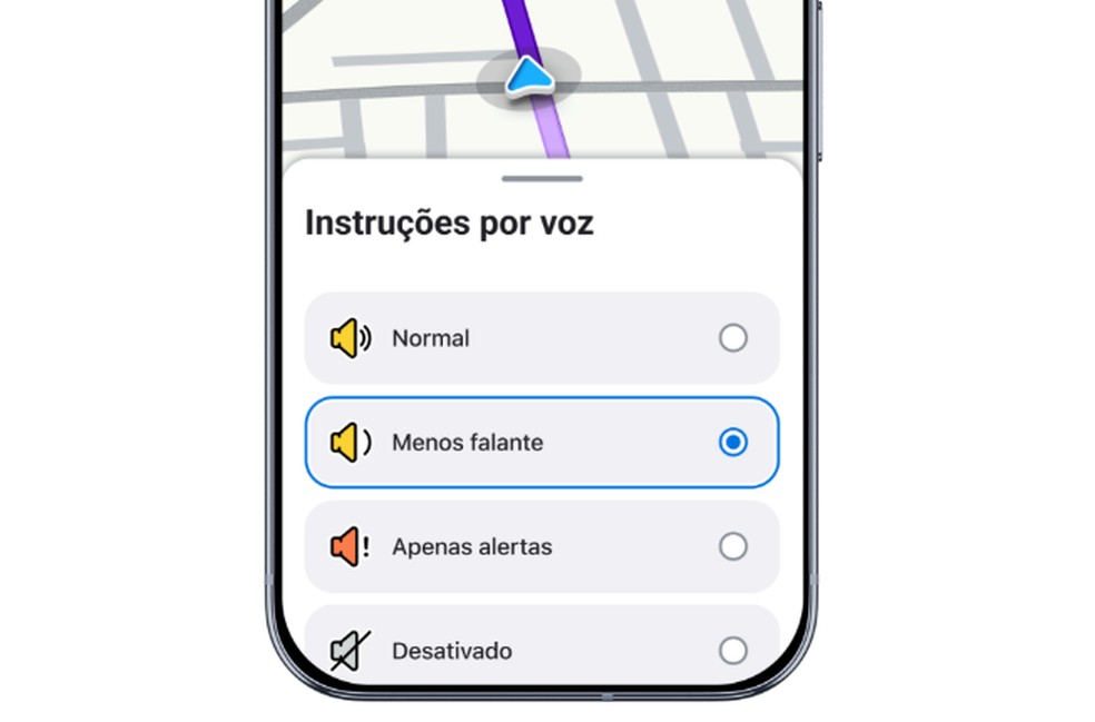 Recurso de "instruções por voz" do Waze. — Foto: Divulgação/Google