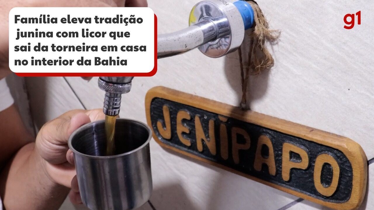 Família eleva tradição junina com licor que sai da torneira em casa no  interior da Bahia