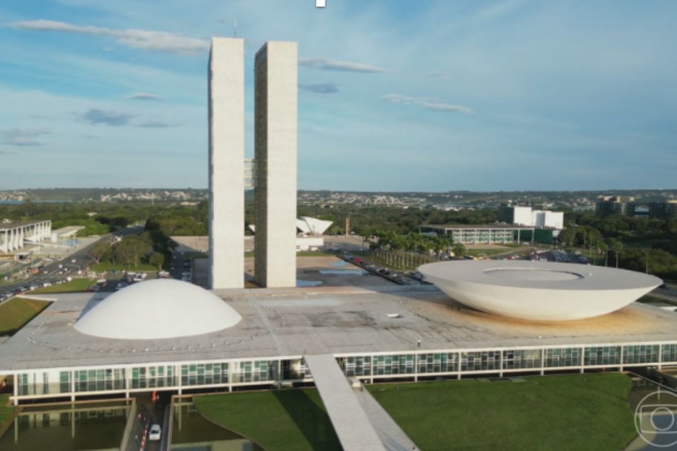 Congresso Nacional, em Brasília (DF) — Foto: Jornal Nacional/ Reprodução