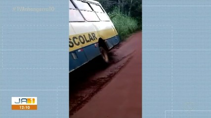 Ônibus cai em barranco e alunos de Palmas ficam sem aula